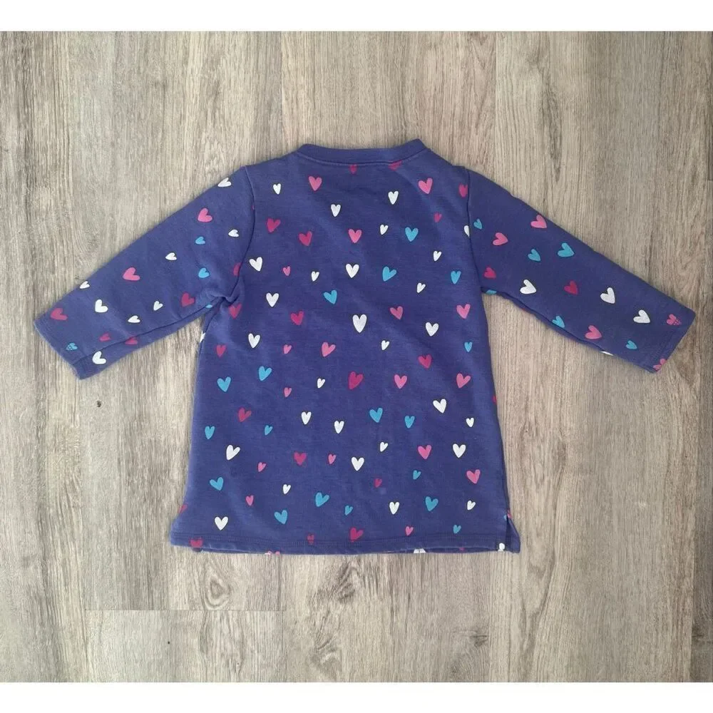 Hatley 2T Toddler Girl Dress Hatley Confetti Hearts - Iris